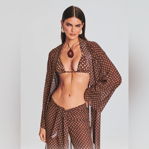 Bananhot Other - Bananhot Kimono & Pant CoOrd Set Cover Up NWOT Size: XL Stunning Resortwear